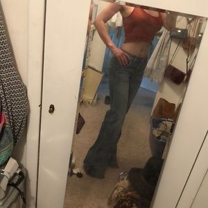 AE A-line Flare Jeans size 6 long